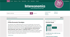Desktop Screenshot of intereconomics.eu
