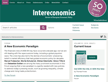 Tablet Screenshot of intereconomics.eu